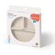 Farfurie din silicon cu ventuza, Bej, Babyono 698424