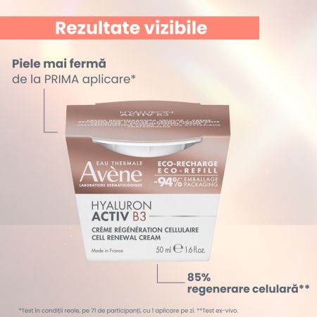 Rezerva Crema Aqua Gel Hyaluron Activ B3, 50 ml, Avene 762486