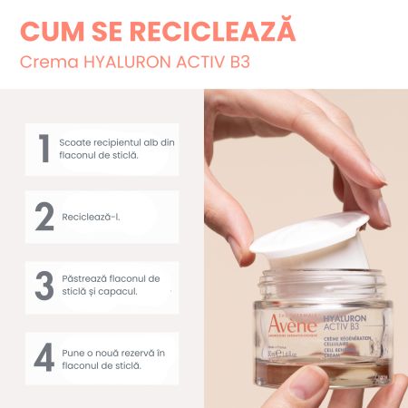 Rezerva Crema Aqua Gel Hyaluron Activ B3, 50 ml, Avene 762489