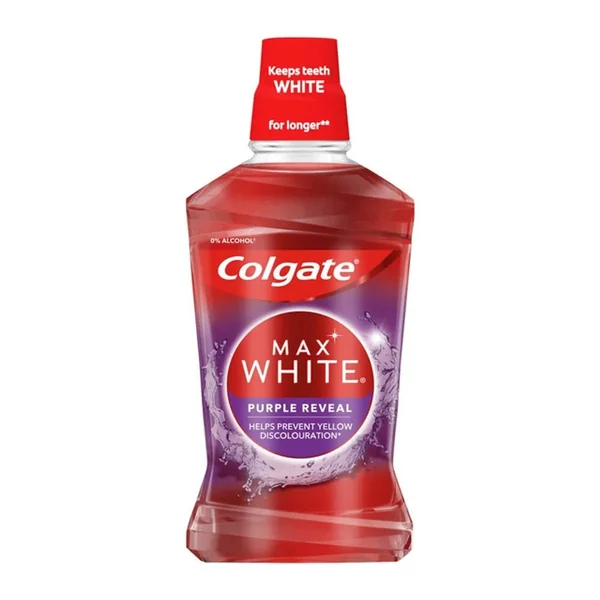 Apa de gura, Max White Purple Reveal, 500 ml, Colgate