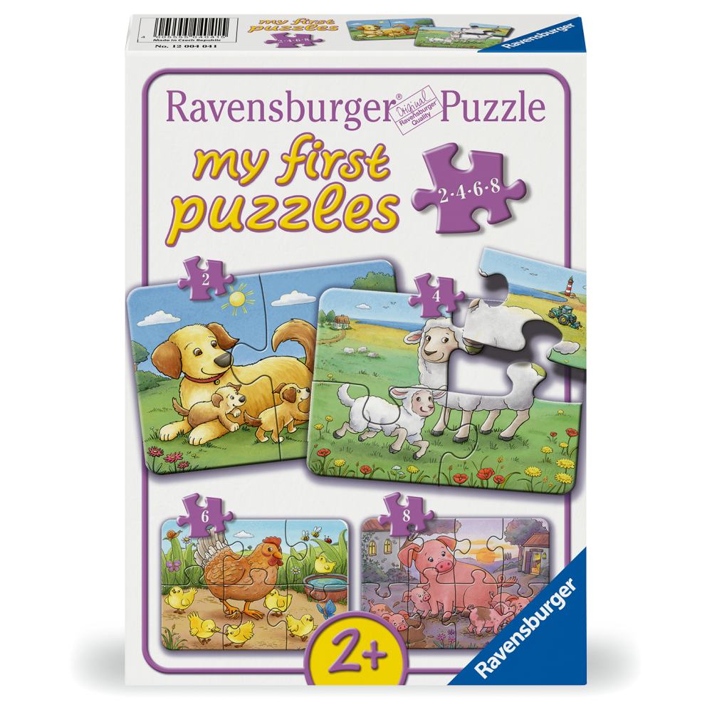 Primul meu puzzle - Familii de animale de la ferma, 3 ani+, Ravensburger