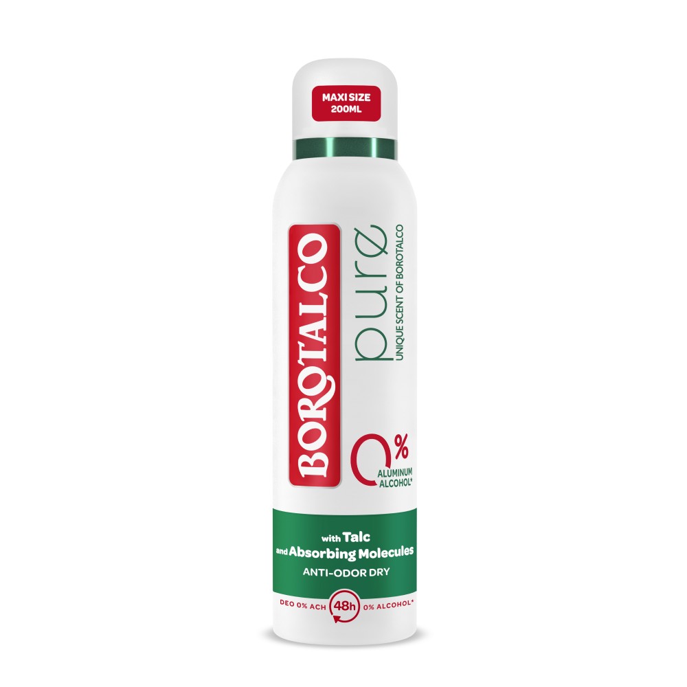 Deodorant spray Pure Original, 200 ml, Borotalco