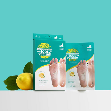 Sosete exfoliante pentru talpi Smooth & Pure, 34 g, Ariul 698651