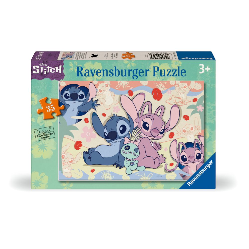 Puzzle Disney Stitch, 3 ani+, 35 piese, Ravensburger