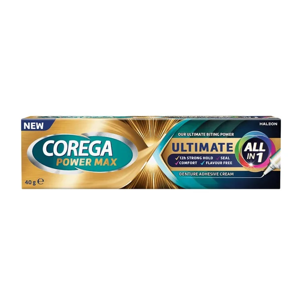 Crema adeziva pentru proteza, Ultimate All in 1, 40 g, Corega