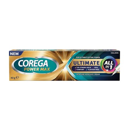 Crema adeziva pentru proteza, Ultimate All in 1, 40 g, Corega