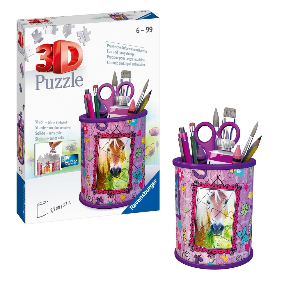 Puzzle 3D - Suport pixuri Calut, 54 piese, Ravensburger