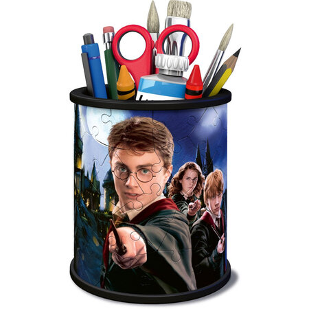 Puzzle 3D - Suport pixuri Harry Potter, 54 piese, Ravensburger 698810