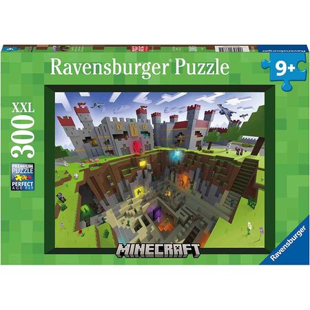 Puzzle Minecraft, 9 ani+, 300 piese, Ravensburger
