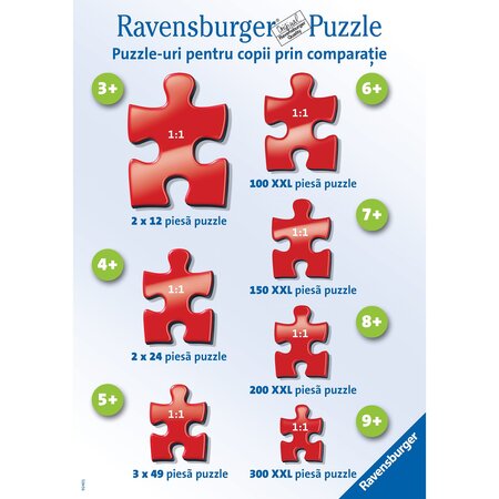 Puzzle Minecraft, 9 ani+, 300 piese, Ravensburger 698821