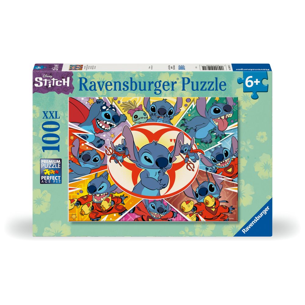 Puzzle Disney Stitch, 6 ani+, 100 piese, Ravensburger