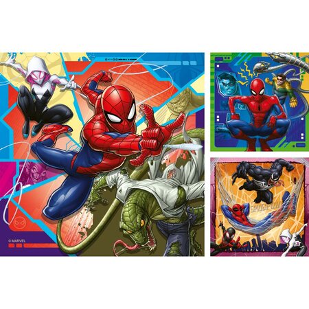 Puzzle Marvel Spiderman, 3x49 piese, Ravensburger 698852