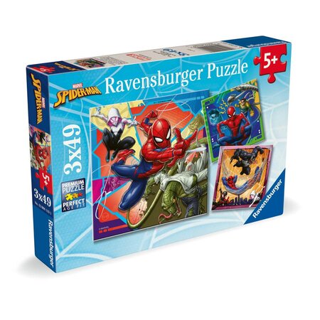 Puzzle Marvel Spiderman, 3x49 piese, Ravensburger 698851