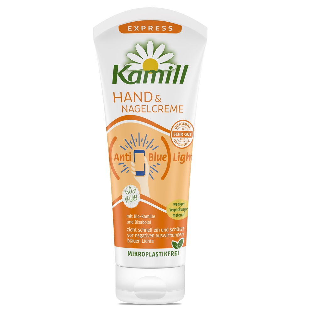 Crema de maini si unghii cu Musetel Organic si ulei esential de Musetel Express, 75 ml, Kamill