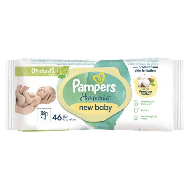 Servetele umede pentru bebelusi Harmonie, 46 bucati, Pampers