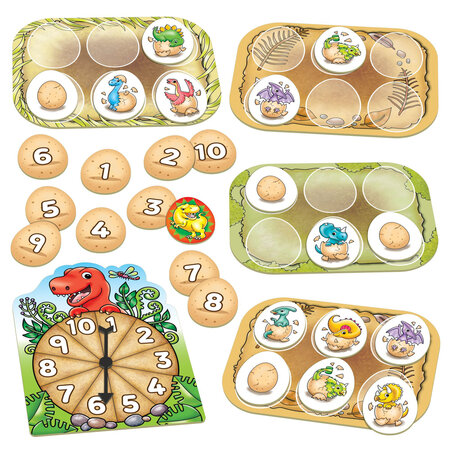 Joc educativ oua de dinozaur cu numere, +3 ani, Orchard Toys 698887