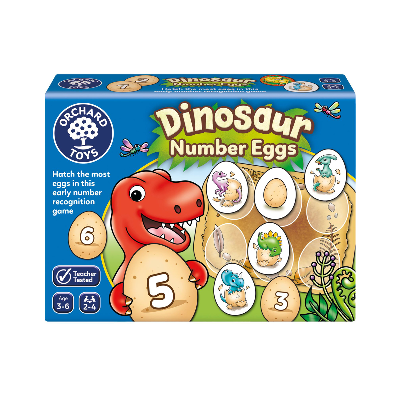 Joc educativ oua de dinozaur cu numere, +3 ani, Orchard Toys