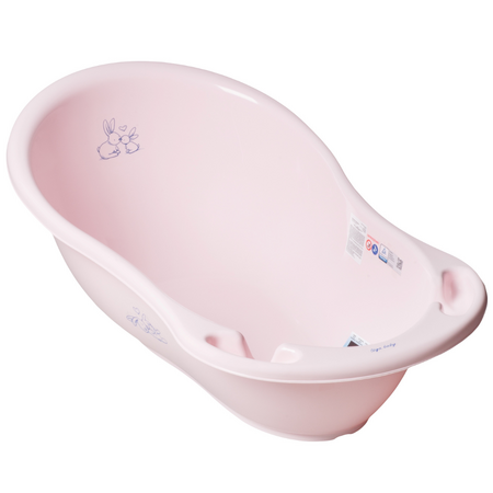 Cadita pentru copii cu senzor de temperatura, Roz, Iepuras, Tega Baby