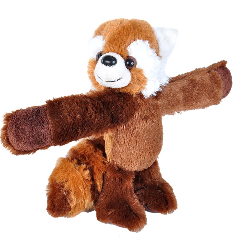 Jucarie de plus Panda Rosu Huggers, 20 cm, Wild Republic