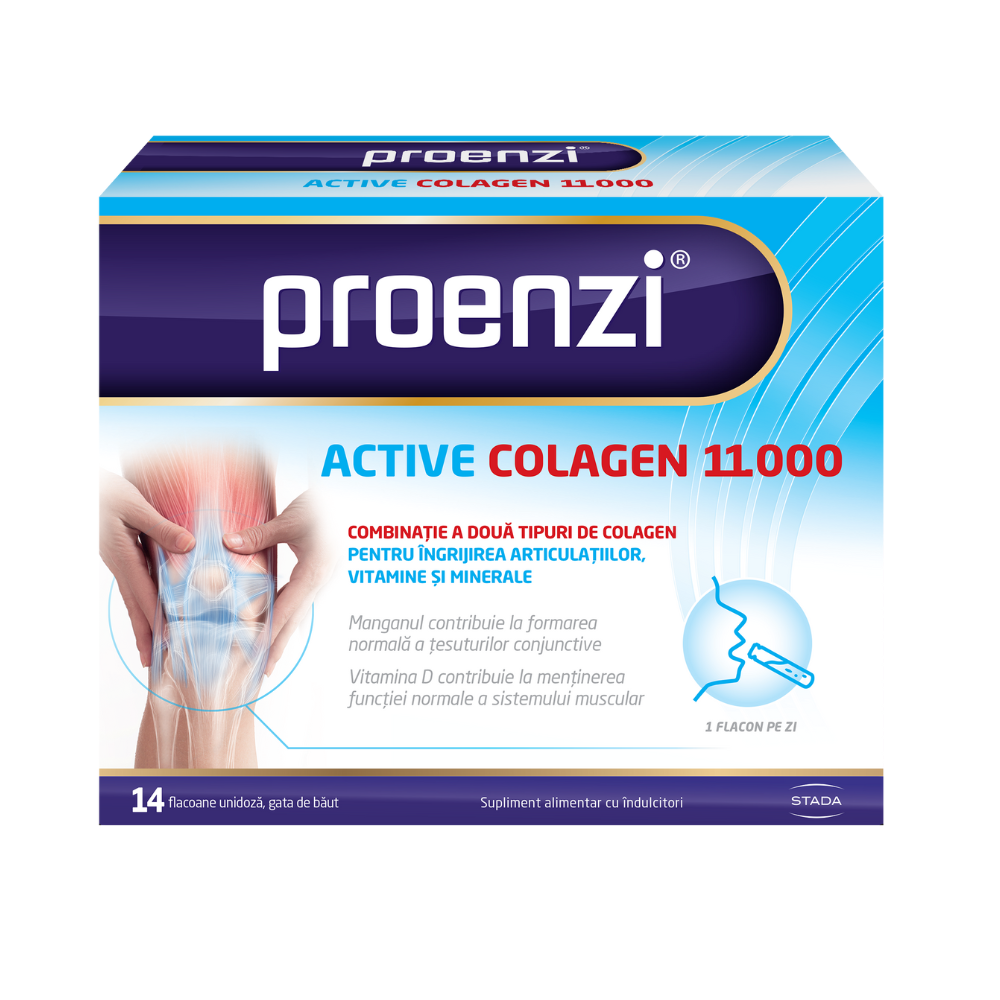 Proenzi Active Colagen, 11.000, Coacaze, 14 flacoane unidoza, Stada