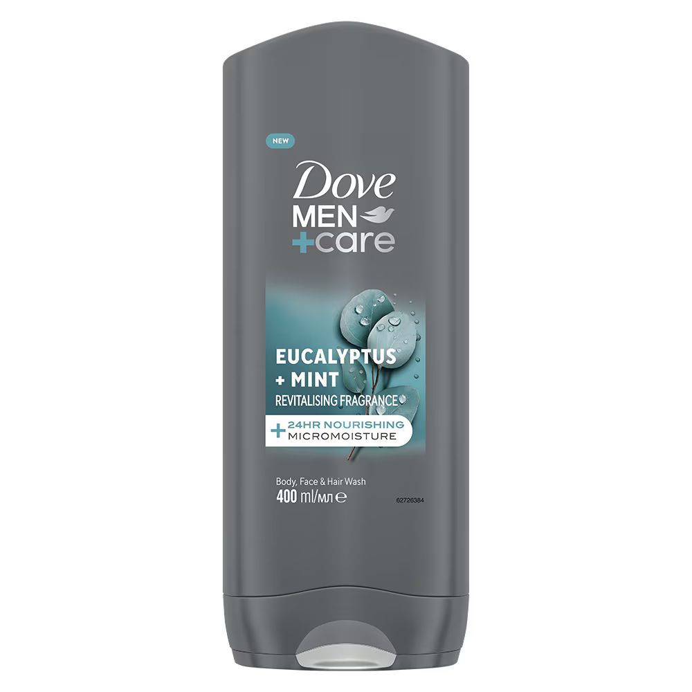 Gel de dus pentru barbati, Eucalyptus + Mint, 400 ml, Dove Men