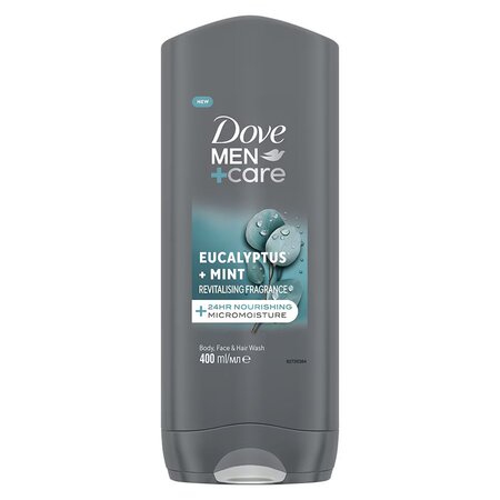 Gel de dus pentru barbati, Eucalyptus + Mint, Dove Men