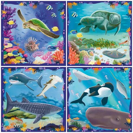 Puzzle Up Animale marine, 5 ani+, Ravensburger 699350