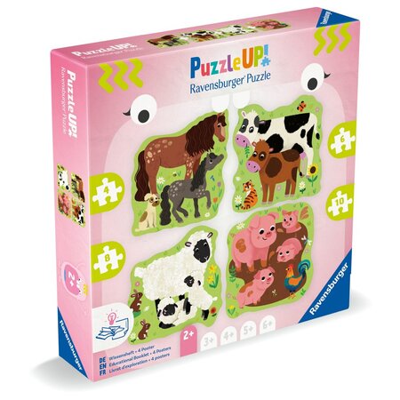 Puzzle Up Animale de la ferma, 2 ani+, Ravensburger 699357