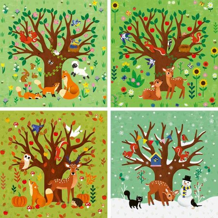 Puzzle Up Anotimpuri, 3 ani+, Ravensburger 699382
