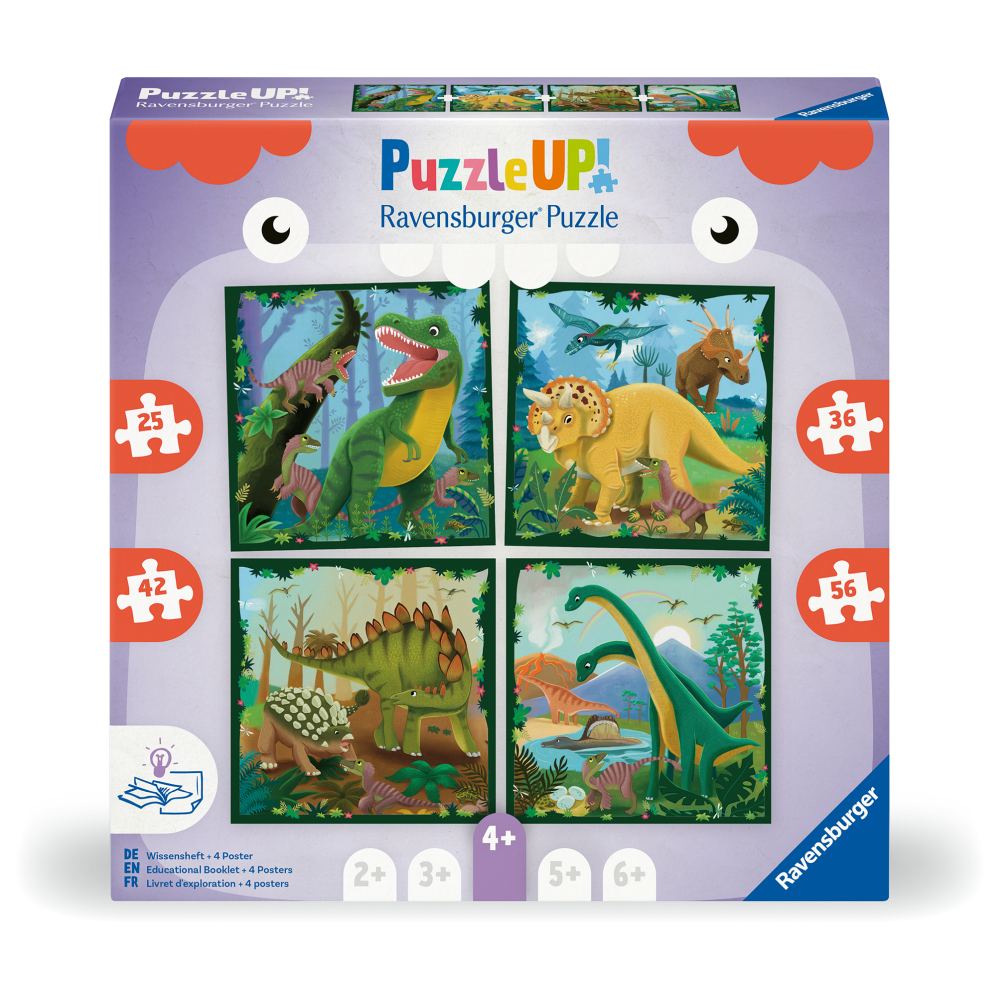 Puzzle Up Dinozauri, 4 ani+, Ravensburger