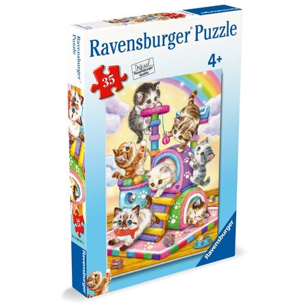 Puzzle Pisicute la joaca, 4 ani+, 35 piese, Ravensburger 699418