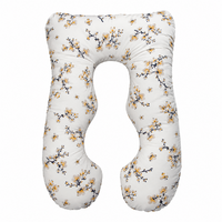 Perna pentru gravide 3 in 1 Maxim, Alb cu flori, Twindeco