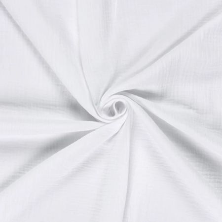 Paturica din muselina Cotton Flower, 120 x 100 cm, Alb, Twindeco 740876