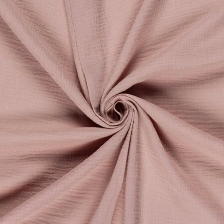Paturica din muselina Cotton Flower, 120 x 100 cm, Roz Antic, Twindeco 740890