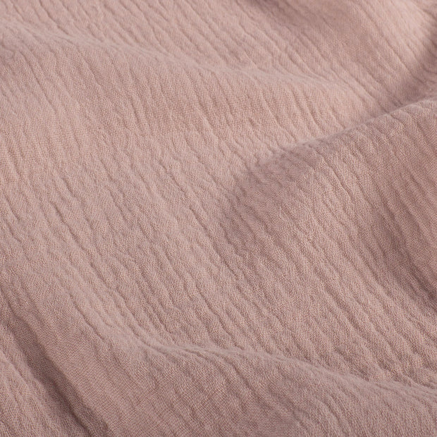 Paturica din muselina Cotton Flower, 120 x 100 cm, Roz Antic, Twindeco