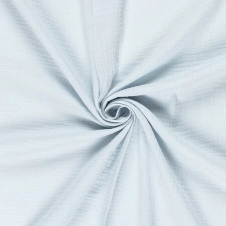 Paturica din muselina Cotton Flower, 120 x 100 cm, Albastru, Twindeco 740895