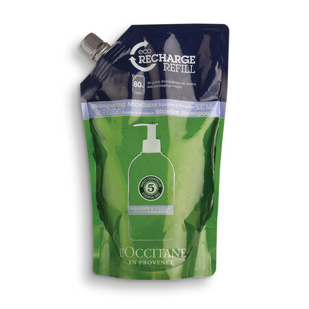 Refill Sampon micelar echilibrant Gentle & Balance, 500 ml, L'Occitane