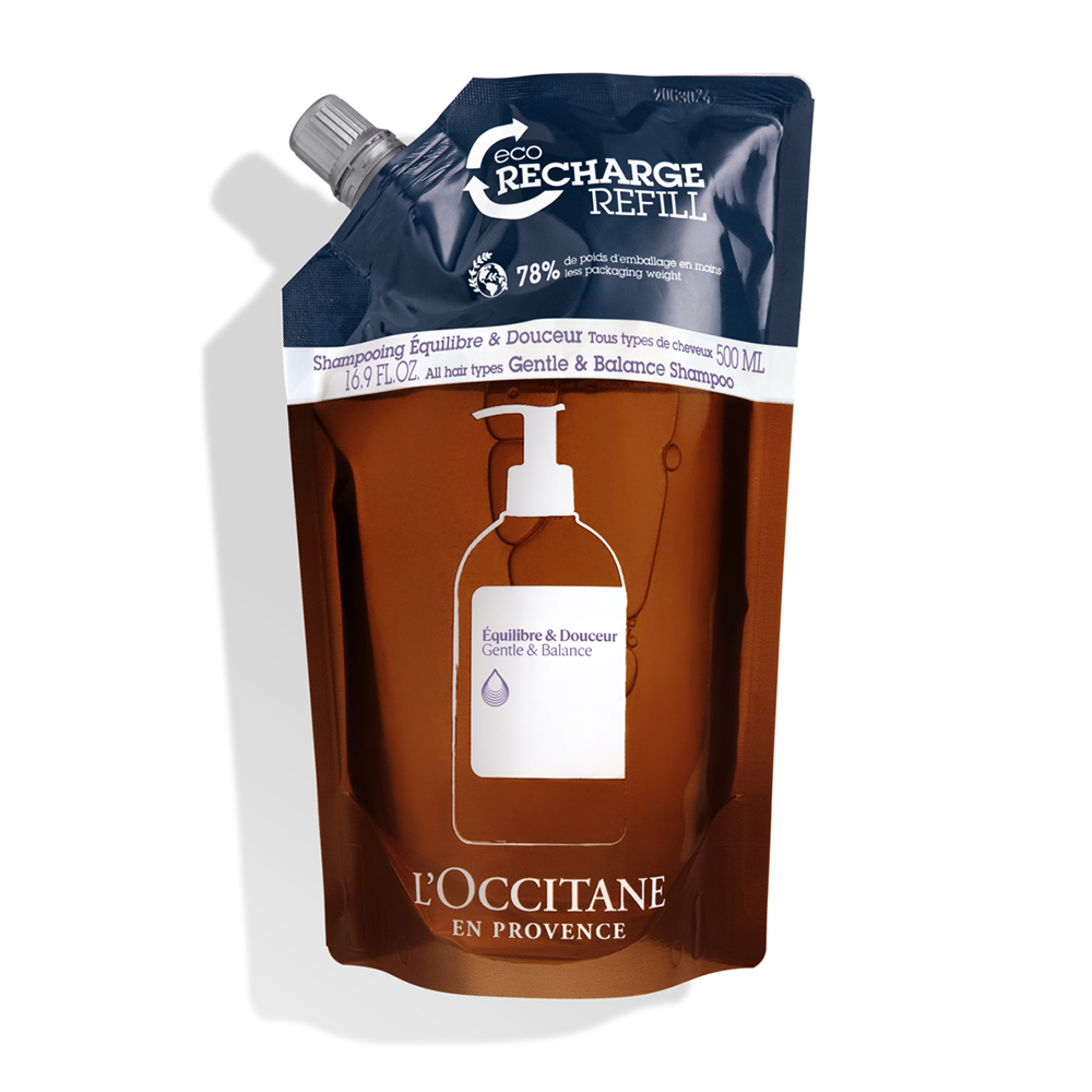 Refill Sampon echilibrant Gentle & Balance, 500 ml, L'Occitane