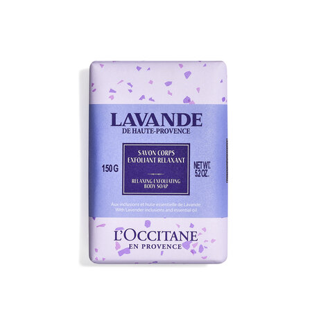 Sapun exfoliant de corp cu ulei de lavanda Lavender, 150 g, L'Occitane