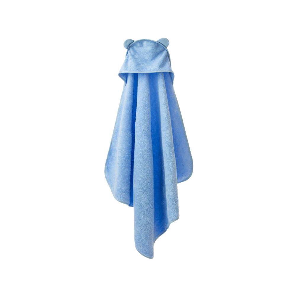Prosop de baie cu gluga, 100 x 100 cm, Albastru Blue Skies, Twindeco