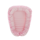 Baby Nest cu volanase, Roz, + 0 luni, Twindeco 699799