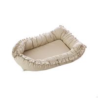 Baby Nest cu volanase, Bej, + 0 luni, Twindeco