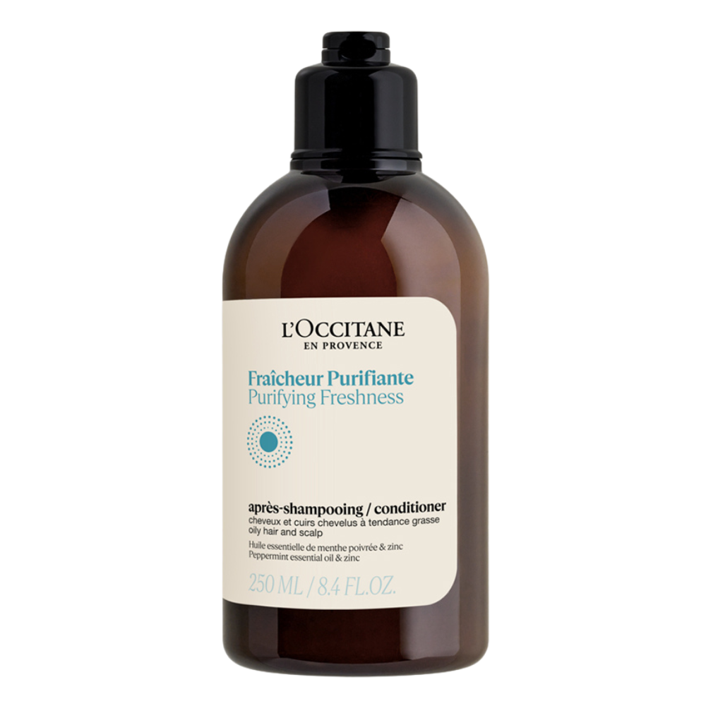Balsam de par cu efect revitalizant Purifying, Freshness, 250 ml, L'Occitane