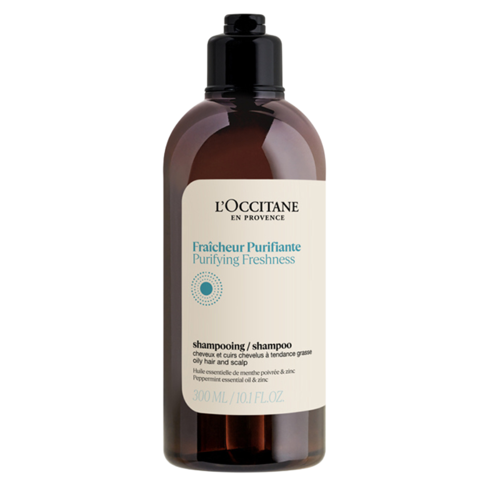 Sampon cu efect revitalizant Purifying, Freshness, 300 ml, L'Occitane