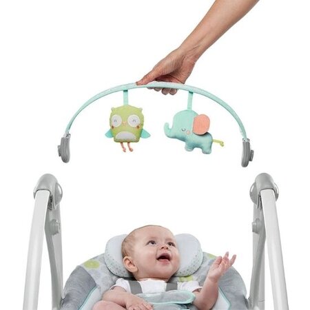Leagan portabil Swing 'n Go, Hugs & Hoots, Ingenuity 459150
