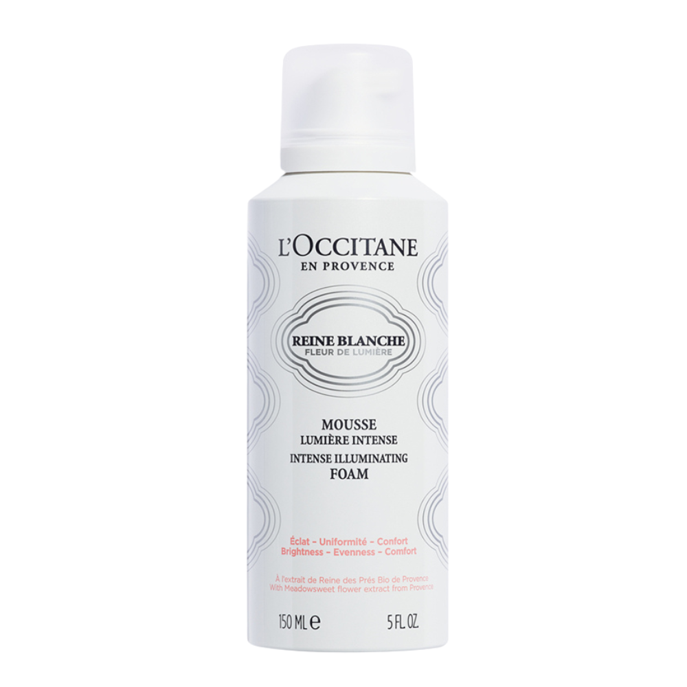 Spuma de curatare intens iluminatoare Reine Blanche, 150 ml, L'Occitane