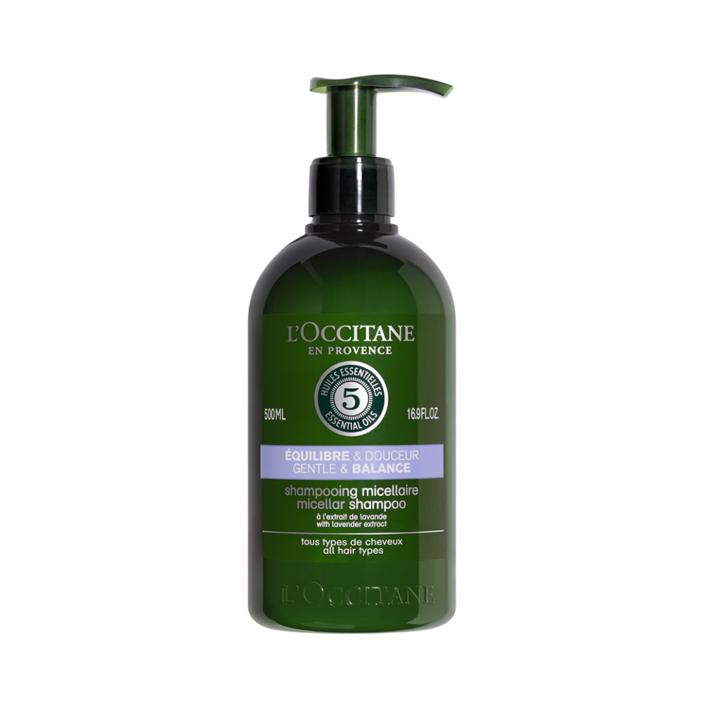 Sampon micelar cu efect echilibrant Gentle & Balance, 500 ml, L'Occitane