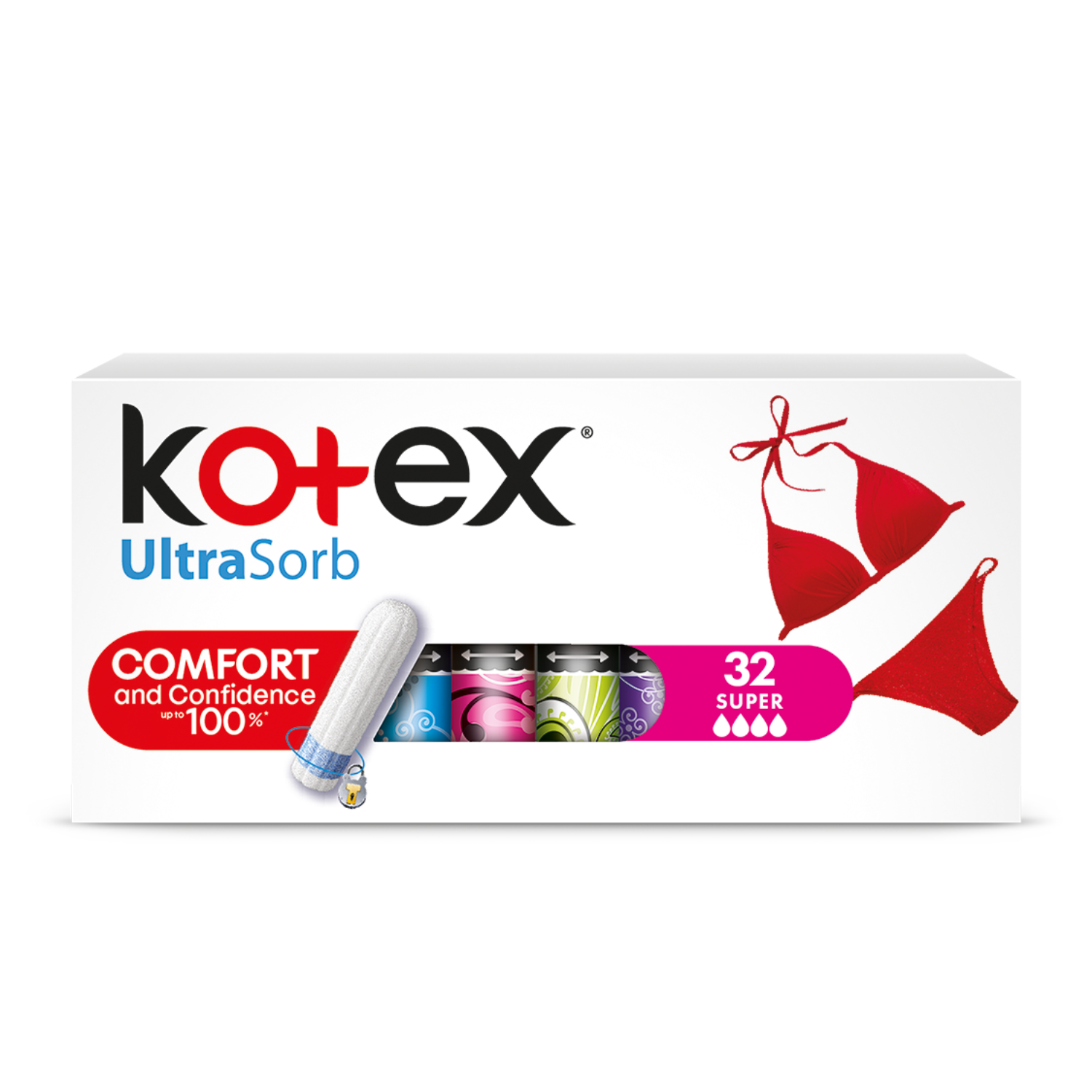 Tampoane interne Super UltraSorb, 32 bucati, Kotex