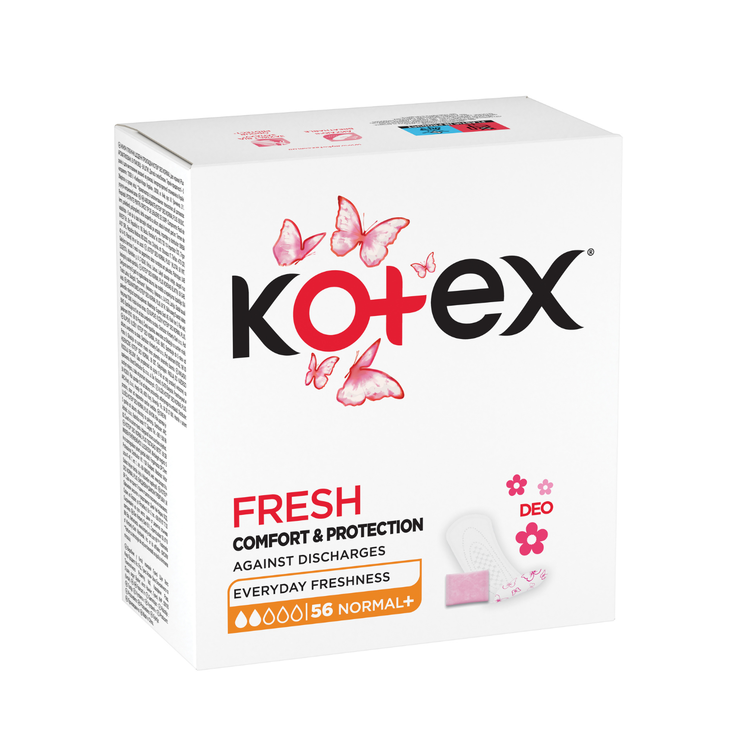 Absorbante zilnice Deo Normal Plus, 52 bucati, Kotex