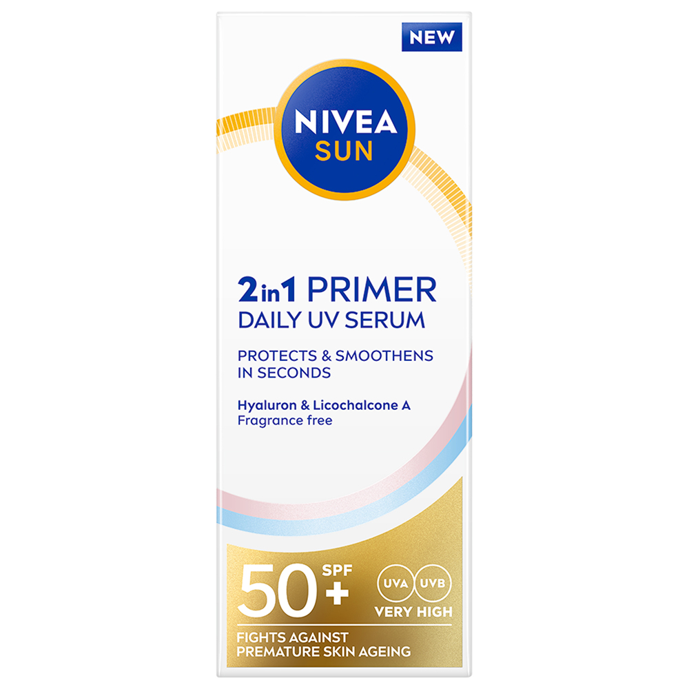 Primer 2in1 serum SPF50+ Sun, 30 ml, Nivea